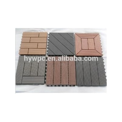 Factory price High Quality Interlocking outdoor deck tiles/WPC DIY Floor/ Wood plastic